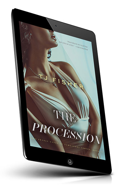 Book cover image of "The Procession" by TJ Fisher on iPad